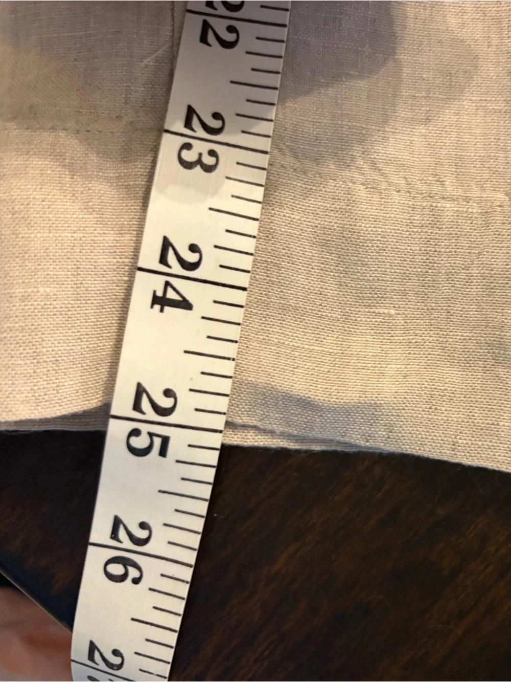J. Crew Linen Cropped Drawstring Pants in Natural Beige size medium